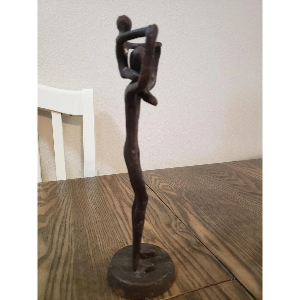 Danya B Proud Father with Child Metal Sculpture